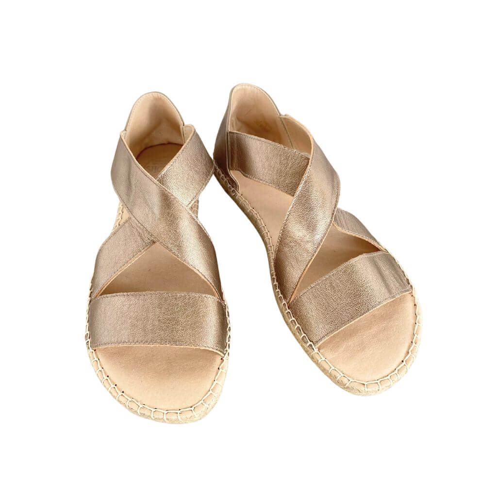 Beach Espadrille in Bronze - Shoeq