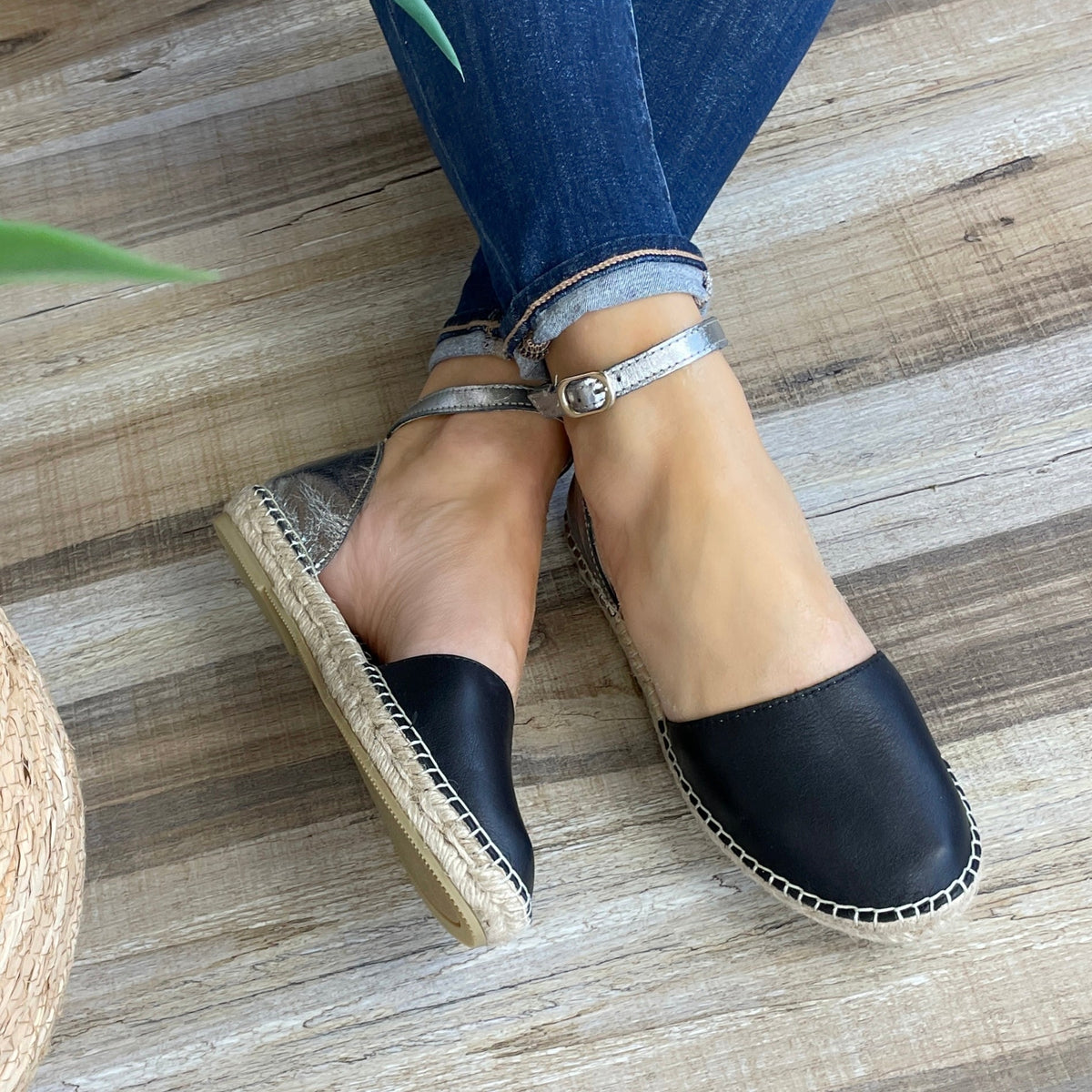 City Espadrille in Midnight Pewter Shoeq