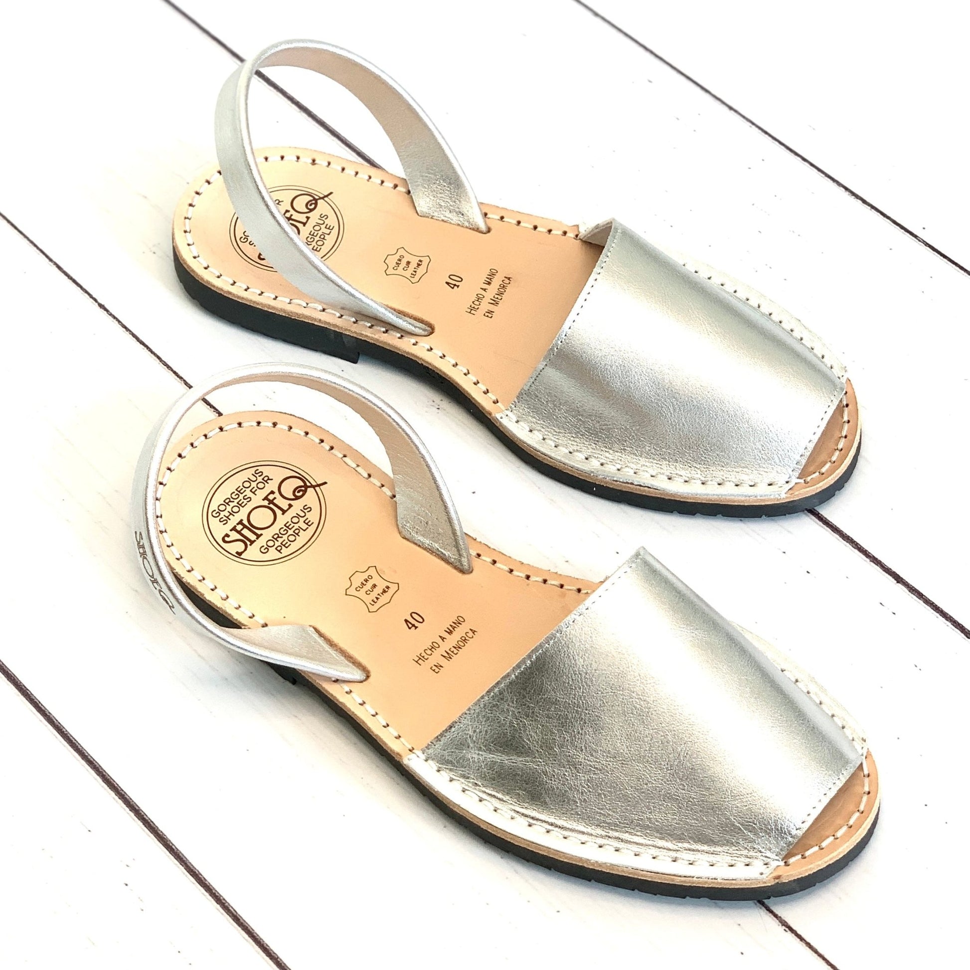 Classic Avarca in Metallic Silver - Shoeq