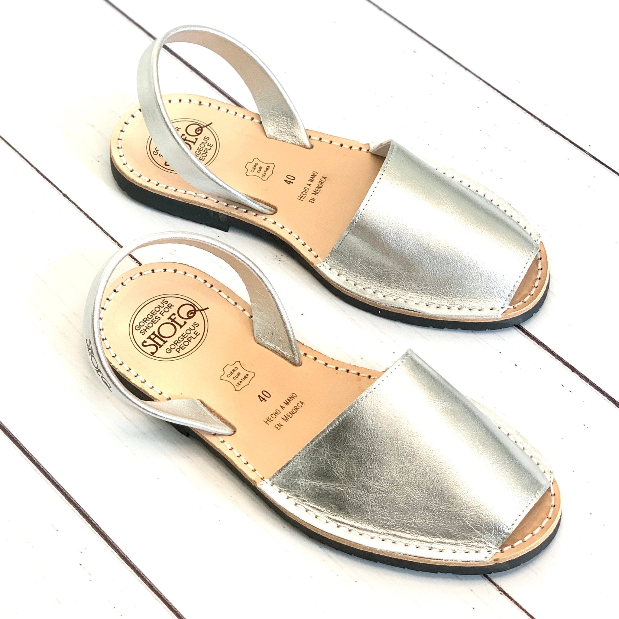 Classic Avarca in Metallic Silver - Shoeq