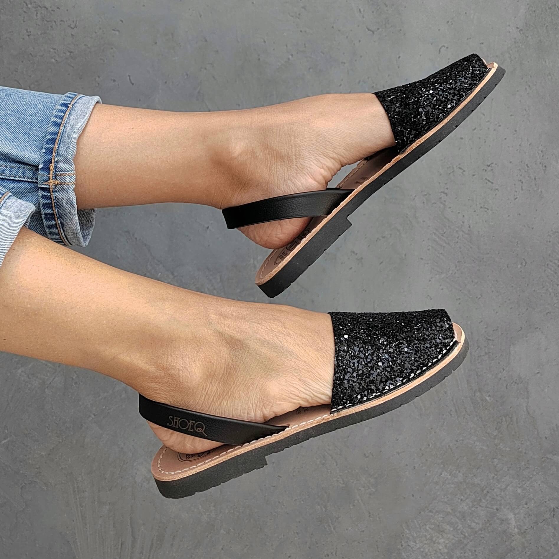 Classic Avarca in Midnight Glitter - Shoeq