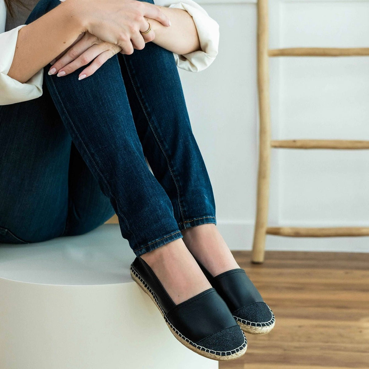 Classic Espadrille in Midnight Glitter - Shoeq