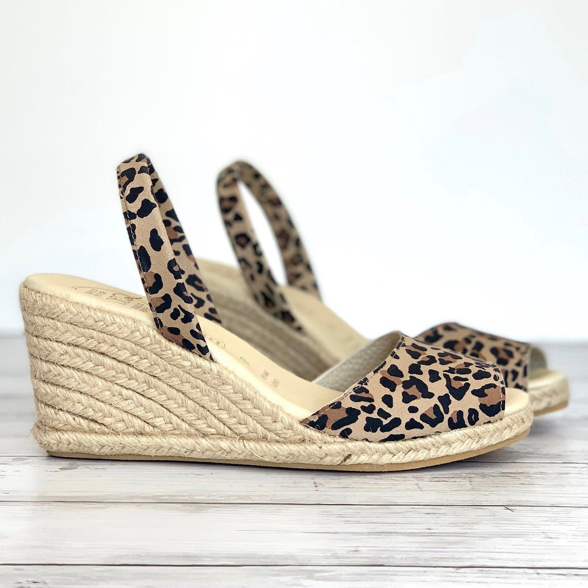 Classic Espadrille Wedge in Dark Leopard - Shoeq