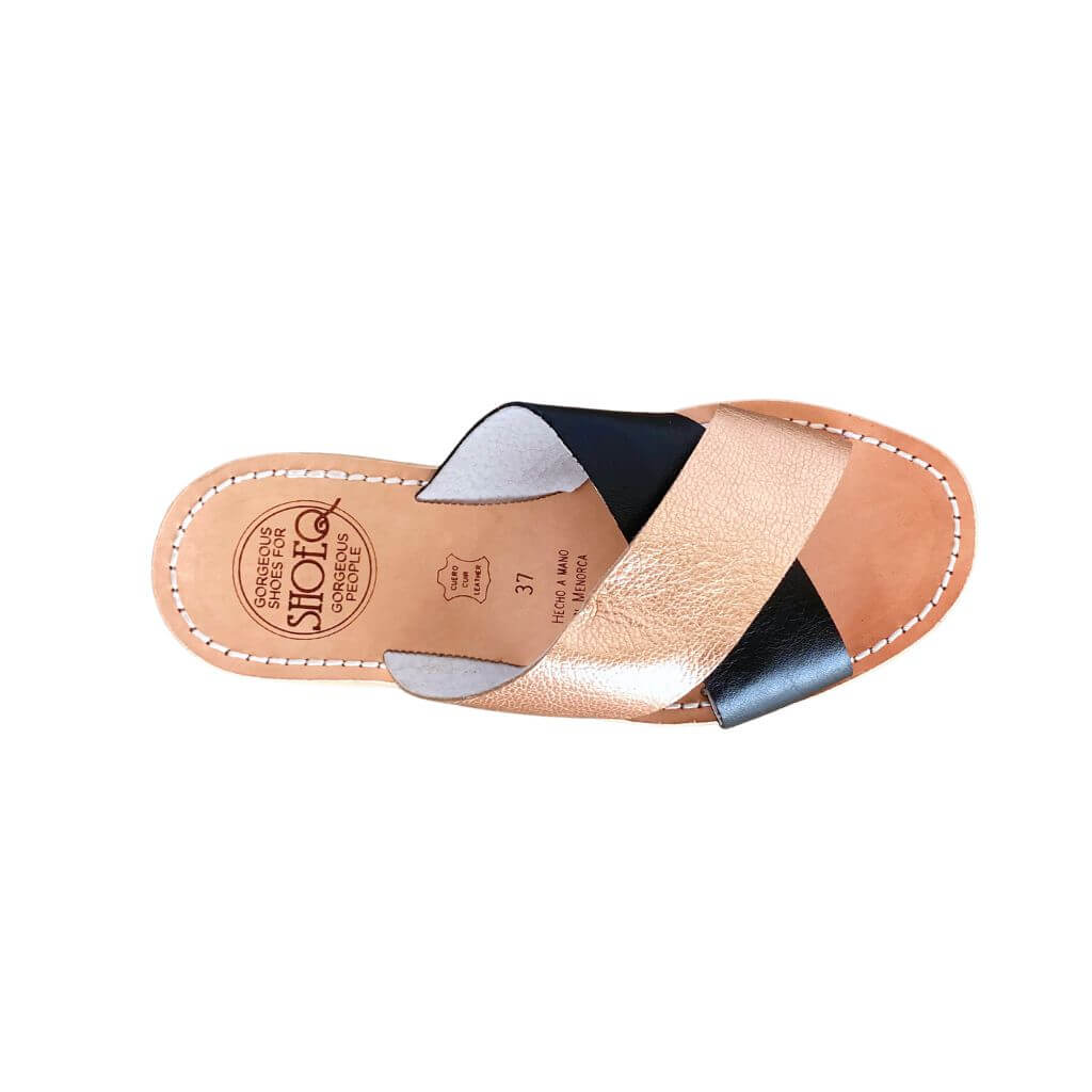 Crossover Slide in Midnight Rose - Shoeq