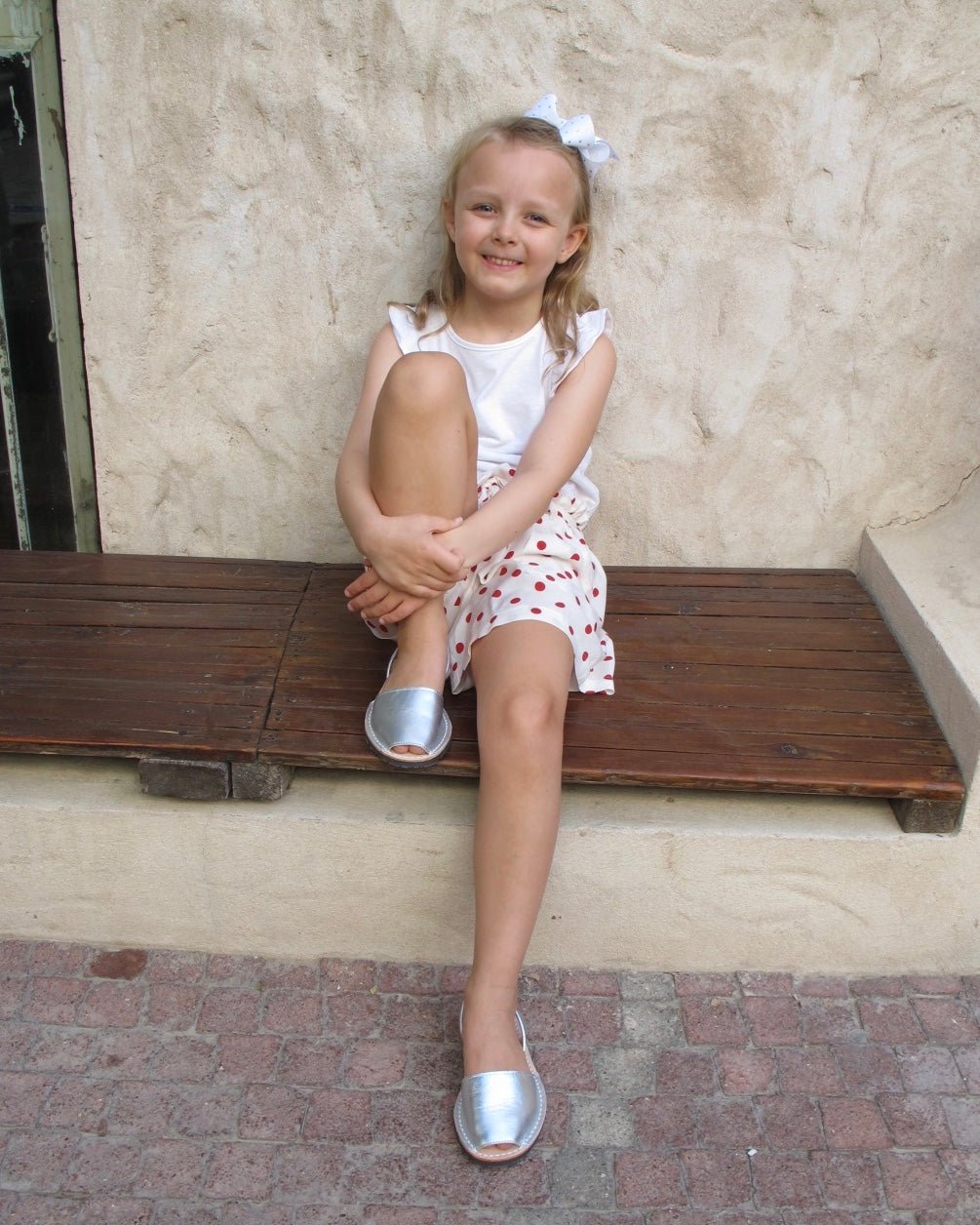 Little girl silver ballet flats deals