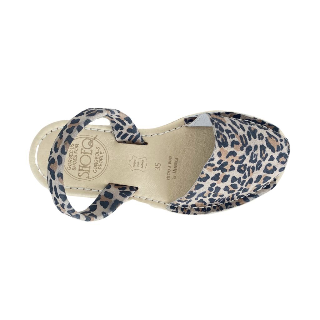 Micro Espadrille Wedge in Dark Leopard - Shoeq