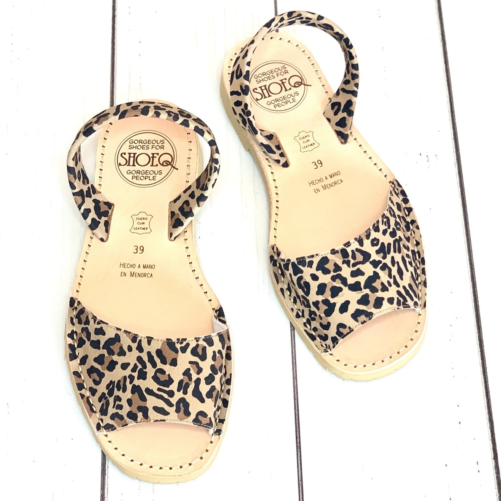 Peekaboo Avarca in Dark Leopard - Shoeq