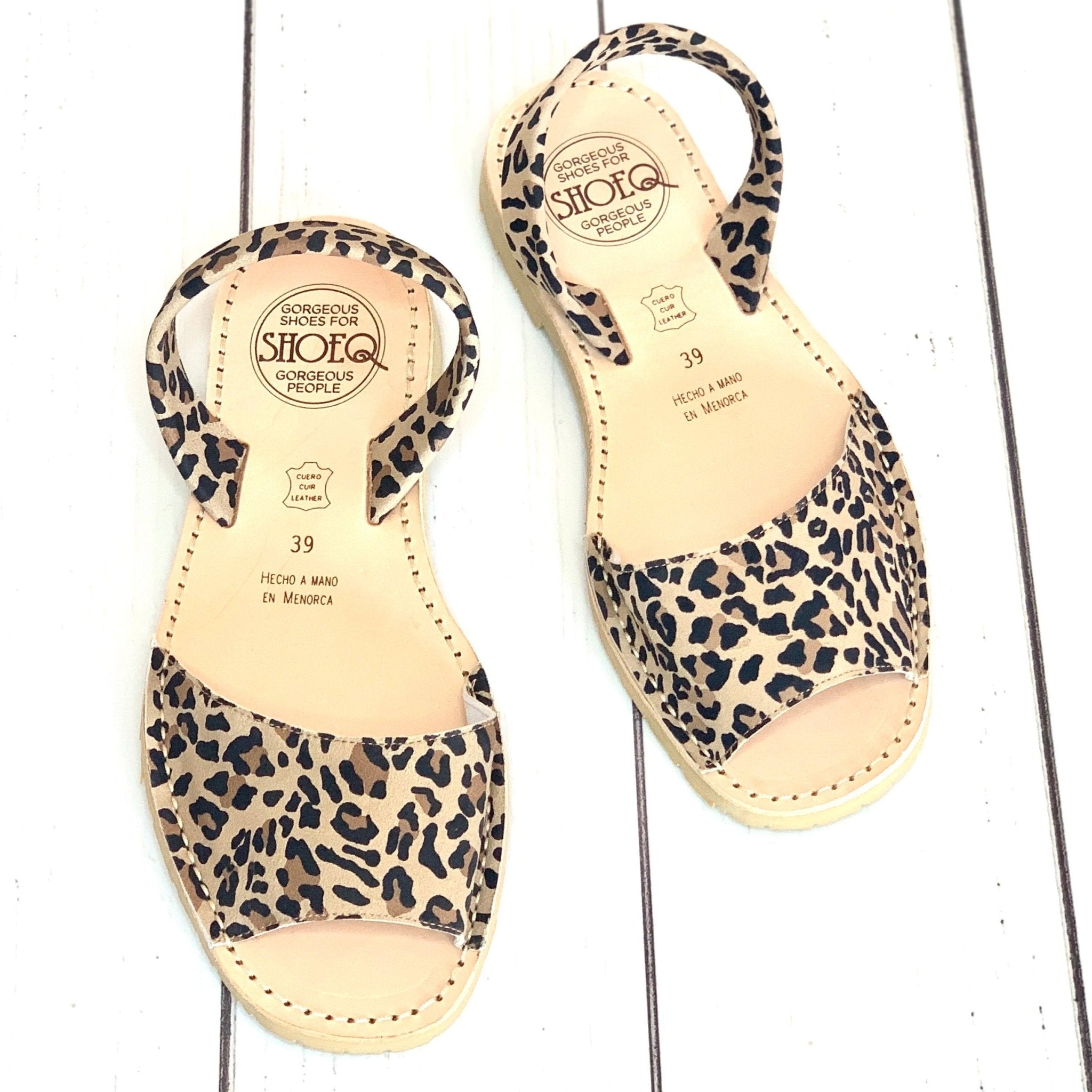 Peekaboo Avarca in Dark Leopard - Shoeq