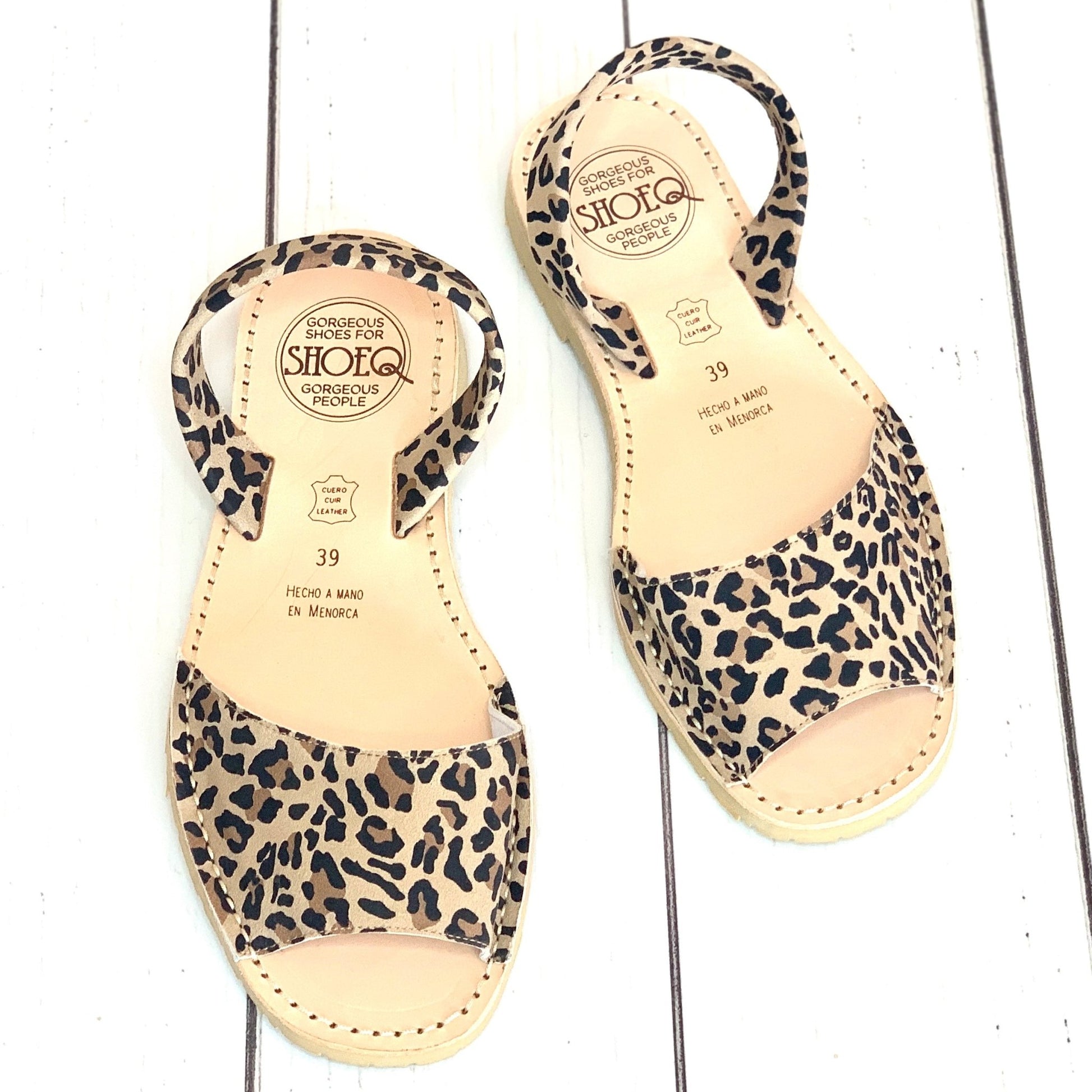 Peekaboo Avarca in Dark Leopard - Shoeq