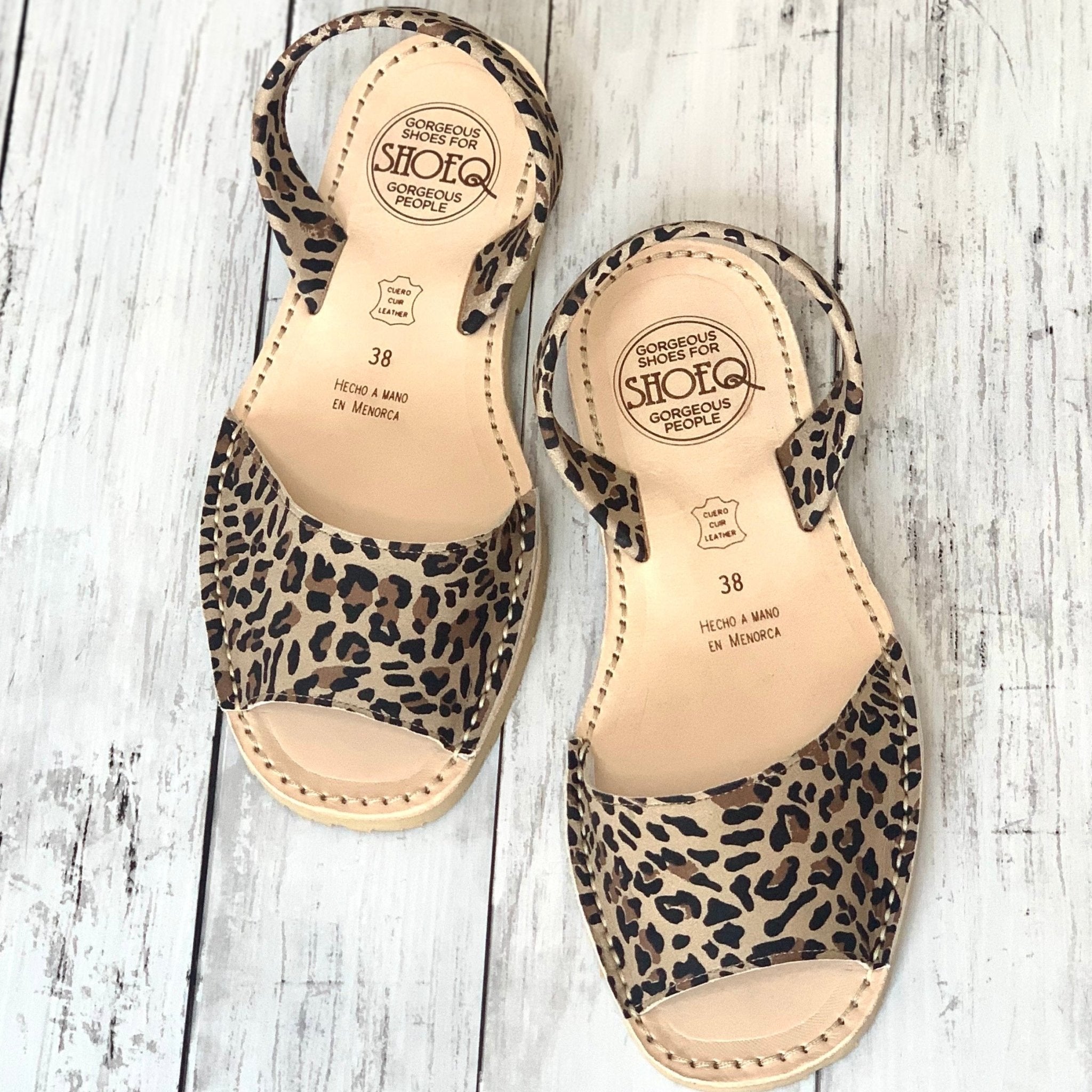 Peekaboo Avarca in Dark Leopard - Shoeq