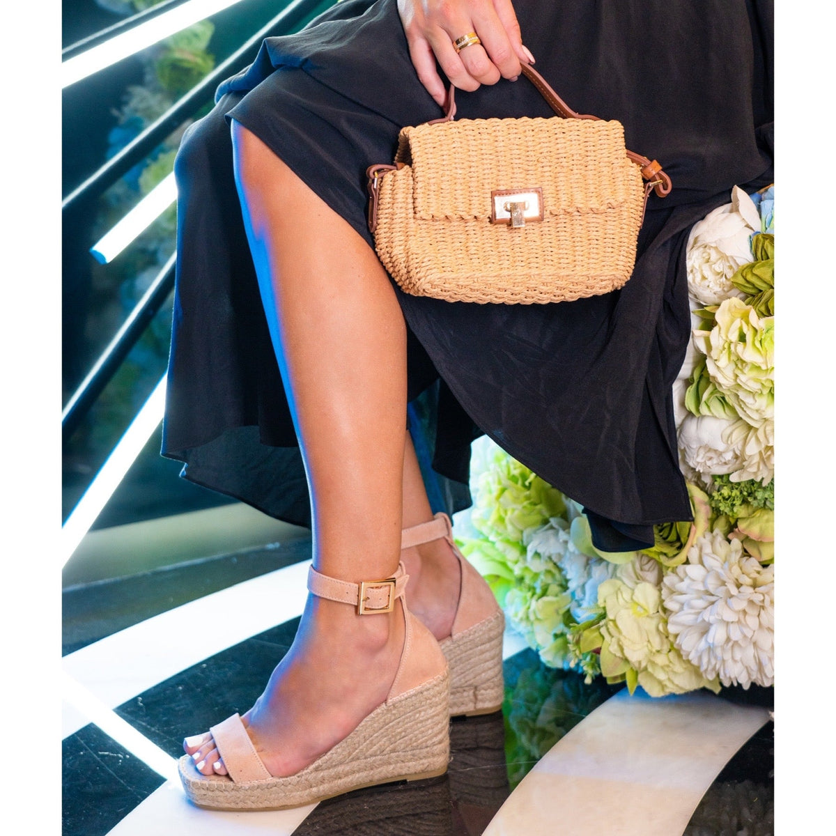 Sienna Espadrille Wedge in Sunkissed - Shoeq