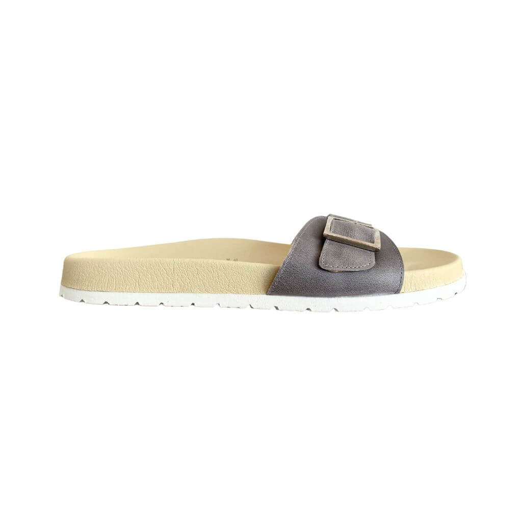 Sophia Slide in Vintage Grey - Shoeq