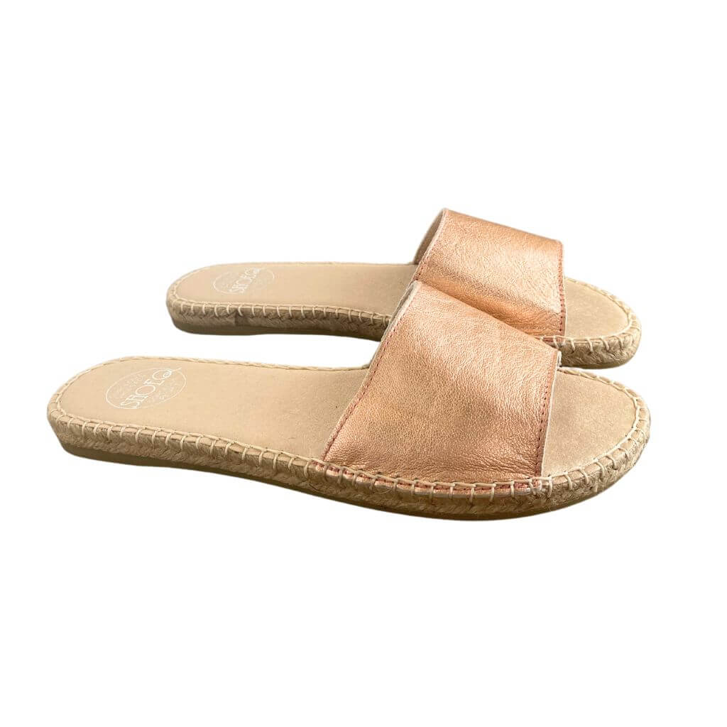 Summer Espadrille in Rose Gold - Shoeq